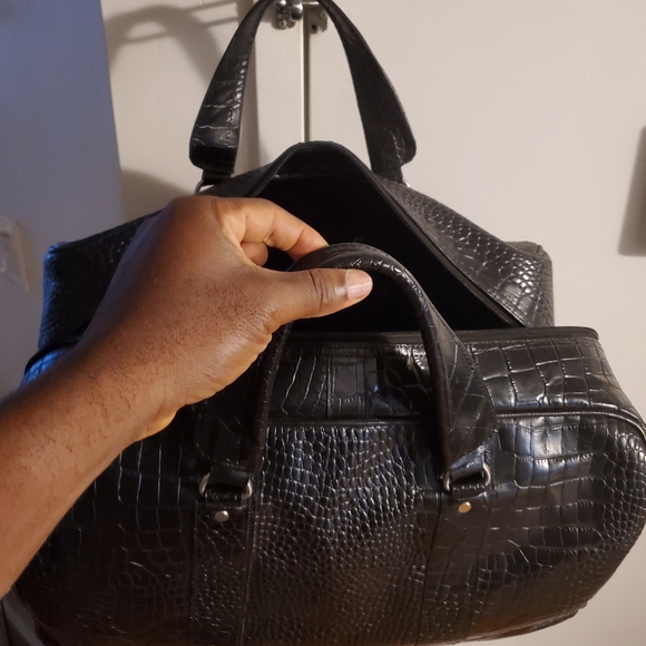 Authentic hand made croc duffel and backpack - Picture 2 of 7